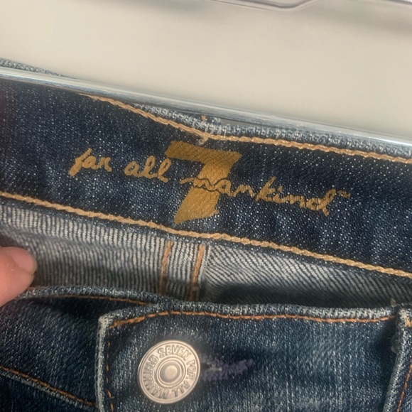 7 For All Mankind “Boy Cut” Button Fly Jeans - Picture 3 of 7